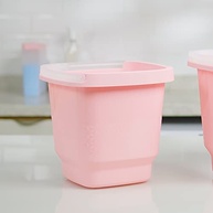 Balde Slim com Alça 8,5L Rosa - Prático e Durável para Organização do Dia a Dia - imagem 3