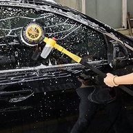 Escova Rotativa Automática para Lavagem de Carro com Alça Longa e Dispensador de Sabão - imagem 4