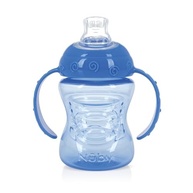 Copo de Treinamento Nuby com Alça e Bico de Silicone Azul - Segurança e Conforto para Bebês - imagem 2