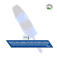 Escova Longa para Limpeza Detalhada de Furos de Rodas - Alcance Total e Cerdas Resistentes - imagem 4
