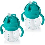 Copo com Canudo OXO Tot Transitions Azul-Turquesa 6 oz com Alças Removíveis (2 Unidades) - imagem 2