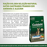 Ração Golden Gatos Castrados 10kg – Frango, Abóbora e Alecrim - imagem 2
