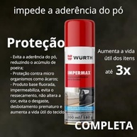 Impermeabilizante e Repelente Têxtil Alemão Bloqueia Água, Poeira e Ácaros - imagem 3