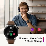 Relógio Inteligente Amazfit GTR 4 A2166: GPS Preciso, Alexa, Chamadas e Bateria 14 Dias (Marrom) - imagem 3