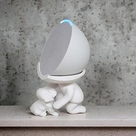 Suporte Alexa Echo POP com Design Exclusivo - Robert Plant, Gato, Cachorro e Violão - imagem 5