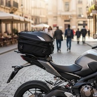 Bau Bauleto Alforge Traseiro Universal 37L Preto Moto - Impermeável + Refletivo - imagem 5
