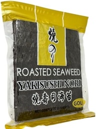 Alga Marinha Yaki Sushi Nori Gold Premium Crocante 50 Folhas - imagem 4