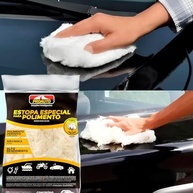KIT 12 Estopas para Polimento 100% Algodão Branca Proauto - Alta Performance - imagem 4