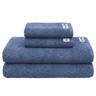 Decolab Jogo de Toalhas Air Light 100% Algodão - Maciez e Absorção Premium (Azul-claro e Azul-marinho, 4 Peças) - imagem 2