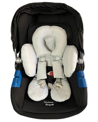Redutor de Bebê Conforto Anatômico 100% Algodão Cinza - Conforto e Segurança para seu Bebê - imagem 1
