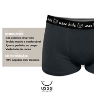 Cuecas Boxer Kids Usee Brasil: Conforto em Algodão! - imagem 2