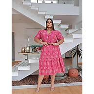 Vestido Midi Plus Size: Elegância em Laise Algodão - imagem 5