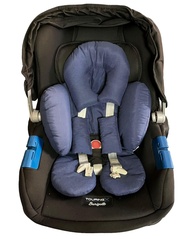 Redutor de Bebê Conforto Anatômico 100% Algodão Azul Marinho - Conforto e Segurança para seu Bebê - imagem 1