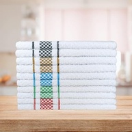 Kit 10 Panos de Prato Atoalhados 100% Algodão - Absorção Máxima e Secagem Rápida 45x70cm - imagem 3