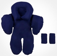 Redutor de Bebê Conforto Anatômico 100% Algodão Azul Marinho - Conforto e Segurança para seu Bebê - imagem 4