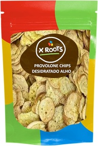 Provolone Chips Desidratado Alho 250gr Embalagem Abre e Fecha 100% Natural - - imagem 1