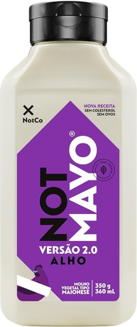 Notco Maionese Vegetal Notco Notmayo Alho Squeeze 350G - imagem 1