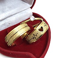Alianças de Casamento Jateadas: Amor Eterno! - imagem 1