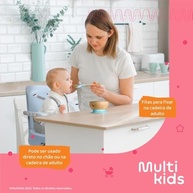 Cadeira de Alimentação Portátil Lollipop 6M+ 15KG Azul Multi Baby - Conforto e Segurança em Qualquer Lugar - imagem 3