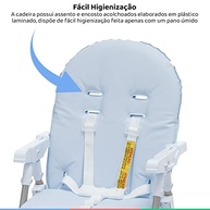 Cadeira de Alimentação Galzerano Alta Nick Azul - Segurança e Conforto até 23kg - imagem 5