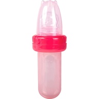 Kit Porta Frutinha e Colher Dosadora Rosa - Segurança e Praticidade na Alimentação do Bebê - imagem 1