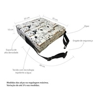Assento Elevador com Cinto de Segurança para Alimentação de Bebês - Estampa Esportes - imagem 3