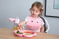 Kit Alimentação Infantil com 4 Divisórias Porquinho Rosa - Marcus e Marcus - imagem 3