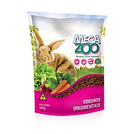 Alimento Extrusado para Coelhos Adultos 500g – Nutrição Premium Megazoo - imagem 1