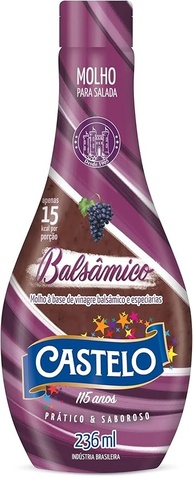 Castelo Alimentos Molho para Salada Balsâmico 236ml - imagem 1