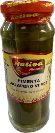 Pimenta Jalapeno Verde Nativa Alimentos (Liq.310g/Dren.180g) - imagem 2