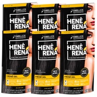 Alisante Henê Rená Preto Natural: Transforme Seu Cabelo com 6 Unidades - imagem 1