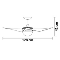 Ventilador de Teto Aliseu Terral CR+PA+BL 127V com Bluetooth e Luminária - imagem 4
