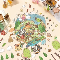 Adesivos 3D Miniatura Cenas DIY: Alivie o Estresse com Decorações Criativas! - imagem 1