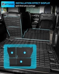 Tapete de Porta-Malas Jeep Wrangler JL 4 Portas (2018-2024) - Proteção Total All-Weather - imagem 5