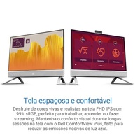 Computador Dell 24 All-in-one EC24250 23.8" IPS Full HD 13ª Gen Intel Core i5 8GB 512GB SSD Win 11 AIO-i1303-M10 - imagem 4