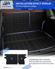 Tapete de Porta-Malas e Encosto Jeep Compass 2017-2023 | Proteção Total TPE All-Climate - imagem 4