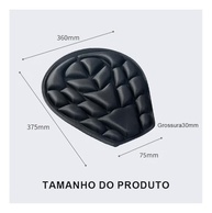 Almofada de Assento Moto 3D: Conforto Impermeável com Ventilação para Viagens Longas - imagem 3
