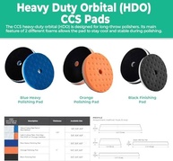 Lake Country HDO-CCS Almofada de Polimento Azul Pesada 16,5cm - Alta Performance para Acabamento Automotivo - imagem 4