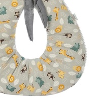 Almofada de Amamentação Safari Cinza - Conforto e Suporte para Mãe e Bebê - imagem 3