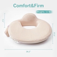 Almofada de Amamentação QSTEHEML Ajustável com Capa Removível - Suporte Ergonômico e Seguro para Mães e Bebês - imagem 3