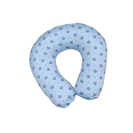 Almofada de Amamentação Bebê Luma Baby - Conforto Ergonômico com Estilo Azul Coroa - imagem 1