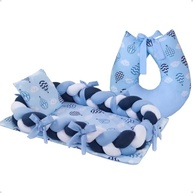 Almofada de Amamentação com Ninho Redutor Azul - Conforto e Segurança para Bebês - imagem 2