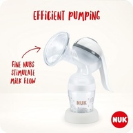 NUK Bomba de Leite Manual com Almofada de Silicone Macia | Sistema Ergonômico e Mamadeira Perfect Match 150ml - imagem 3