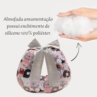 Almofada de Amamentação Confortável com Estampa Bichinho na Selva - Enchimento Removível e Ajuste Ergonômico - imagem 5
