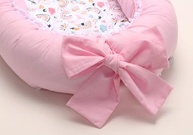 Kit Ninho Redutor de Berço com Almofada de Amamentação Rosa - Segurança e Conforto para Bebês - imagem 5