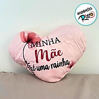 Almofada Coração Mãe Rainha: Presenteie com Amor! - imagem 1