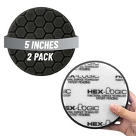 Chemical Guys Almofada de Polimento Hex-Logic 14 cm Preta - Pacote com 2 - Ultra Macia para Acabamento Profissional - imagem 2