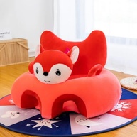 Almofada Infantil de Apoio para Bebê - Posição Sentada Segura e Confortável (Raposa Rosa e Vermelha) - imagem 5