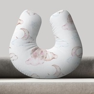 Almofada de Amamentação Ergonômica Estrela e Lua Baby - Conforto e Suporte Antialérgico para Mães e Bebês - imagem 3