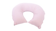 Almofada de Amamentação Rosa Arredondada 100% Algodão - Conforto e Praticidade para Mães - imagem 1